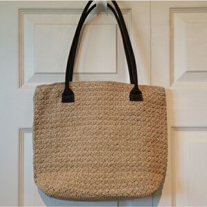 Summertime Tan Wooven Shoulder Bag